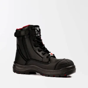 SheWear DefenderPro Black Tactical Safety Boots for Women
